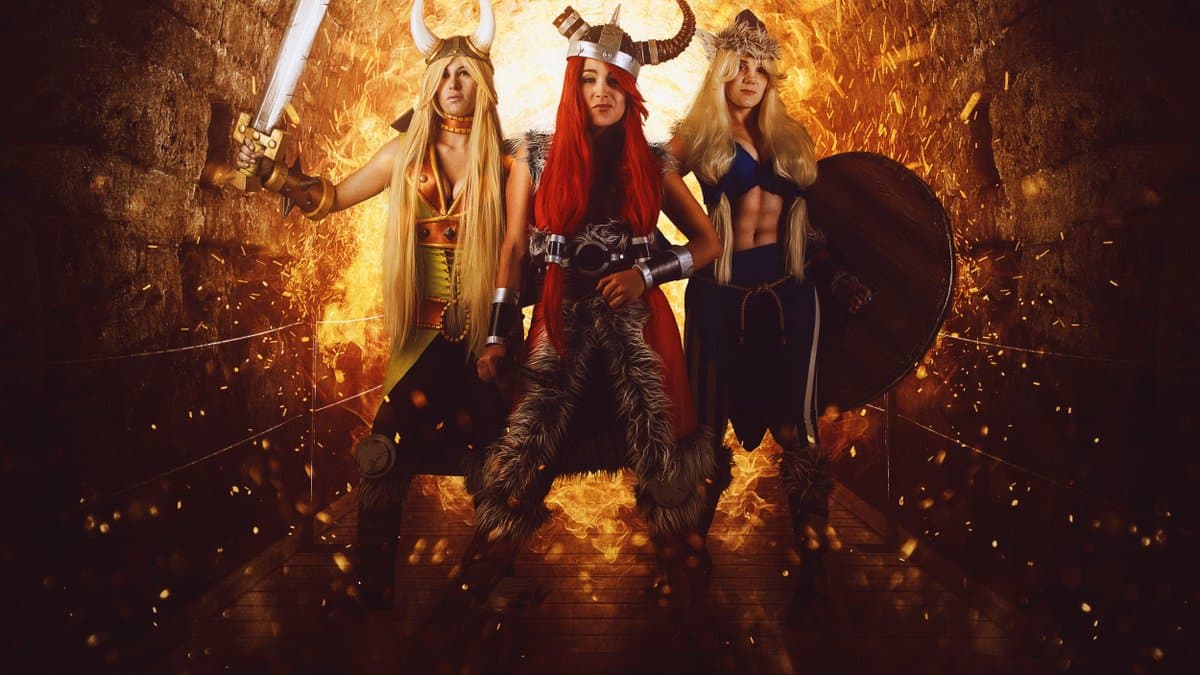Los Aliens pueden llevarse a personas sin deberla ni temerla que deben buscar desde el espacio cómo volver a casa, como los Vikingos Perdidos de The Lost Vikings. Aquí una interpretación en cosplay sexy.