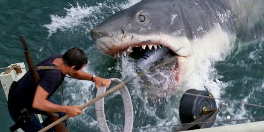 1. Jaws: El escualo mecánico protagonista del clásico de Steven Spielberg, Tiburón, de 1975. ¡No hay más!