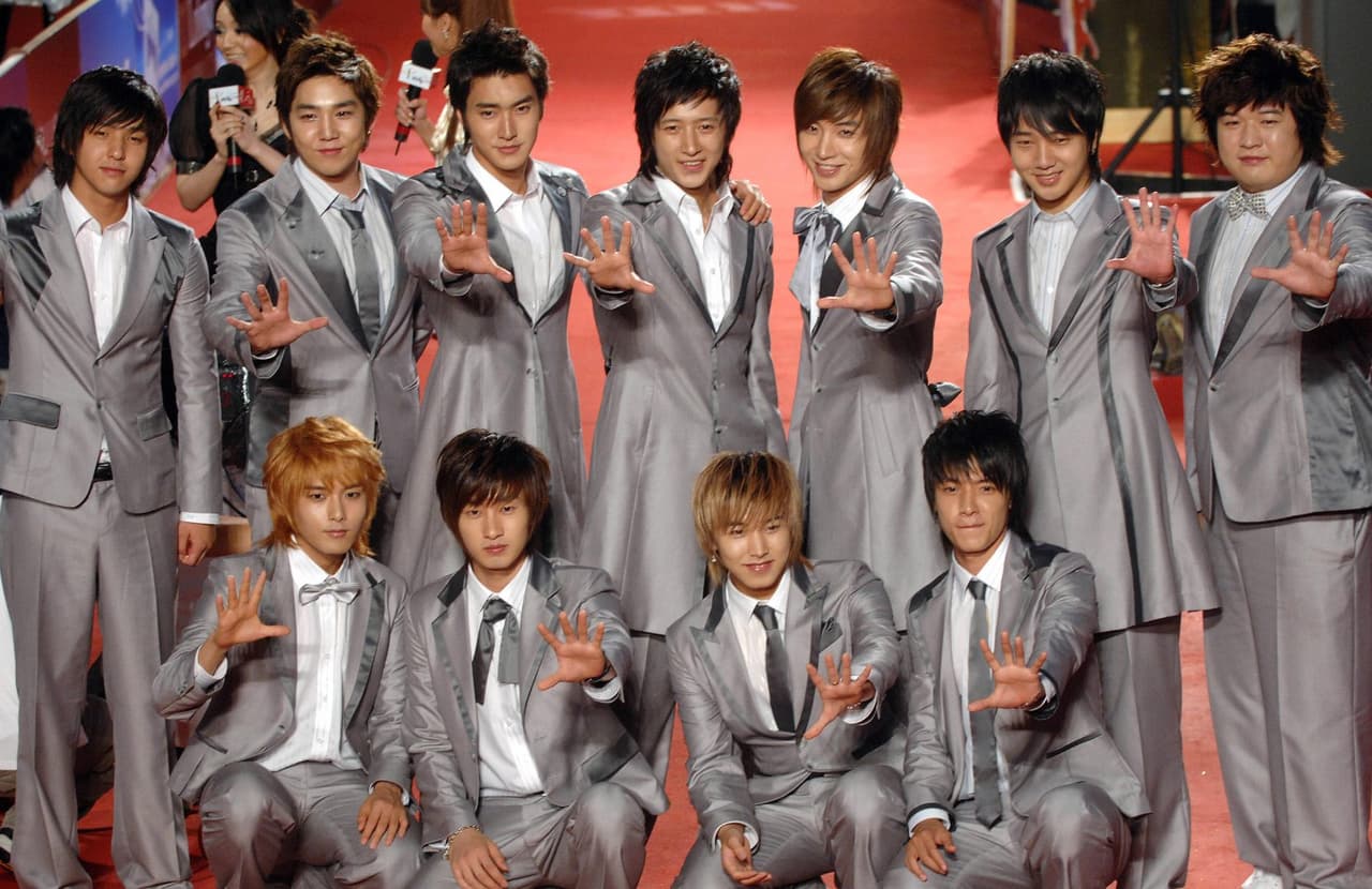 Super Junior, boy band de K-pop.