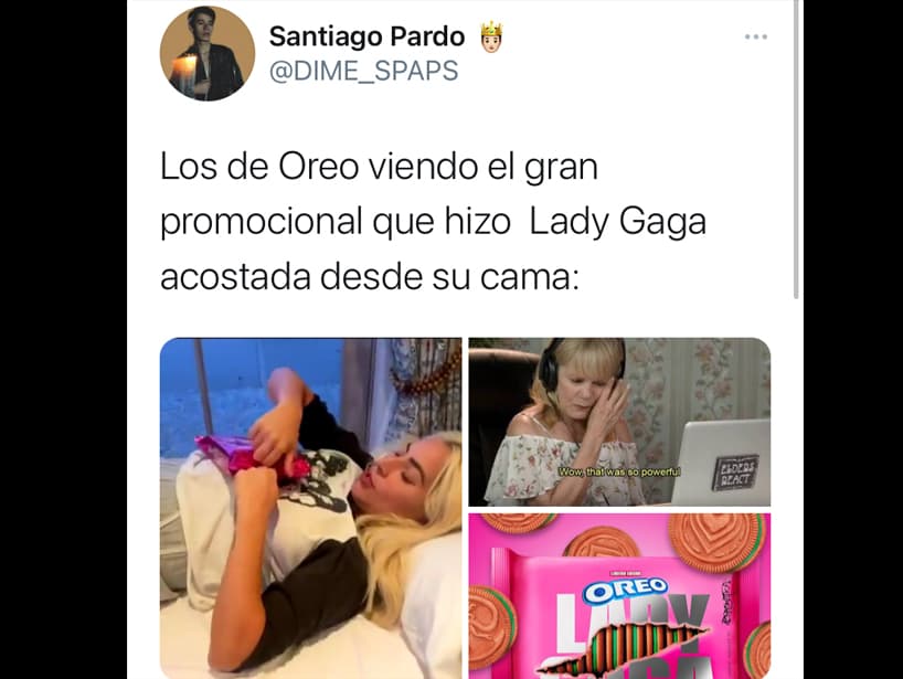 Desde la comodidad de su cama, Lady Gaga hizo el anuncio de este lanzamiento, ¿qué tal esta campaña publicitaria?