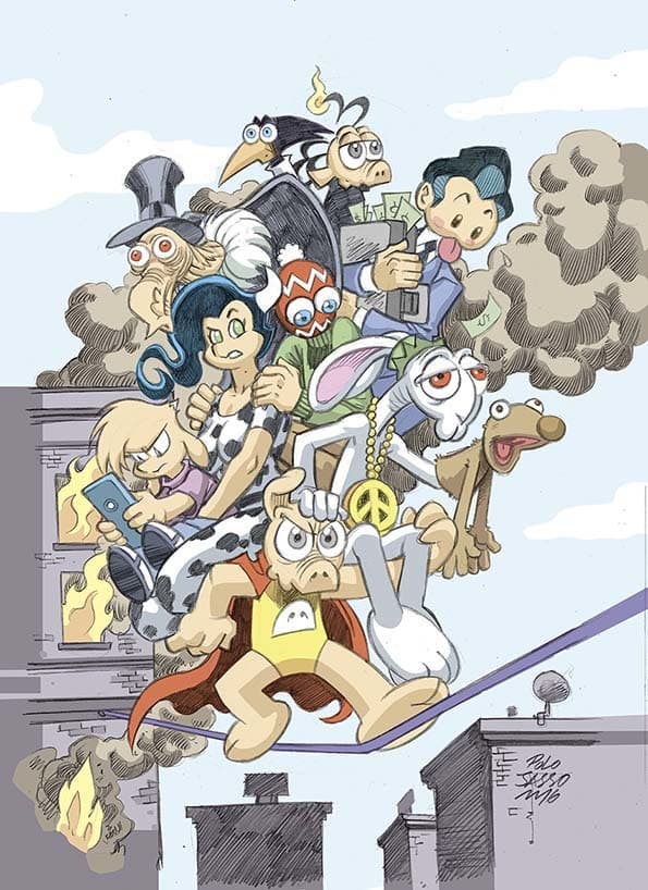 Los personajes de El Cerdotado