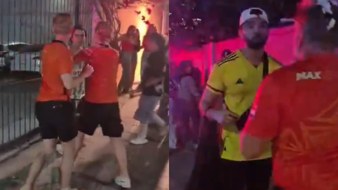 ¡Por un baño de espuma! Mexicanos y de Países Bajos desatan pelea en Monterrey