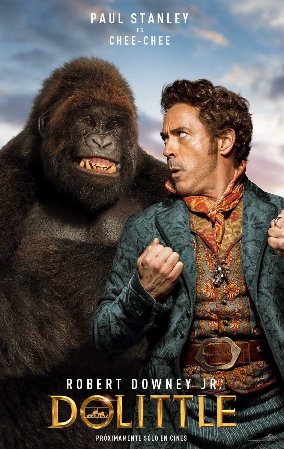 El actor da vida a uno de los personajes más perdurables de la literatura en una vívida reinvención del clásico cuento del hombre que podía hablar con los animales: Dolittle.