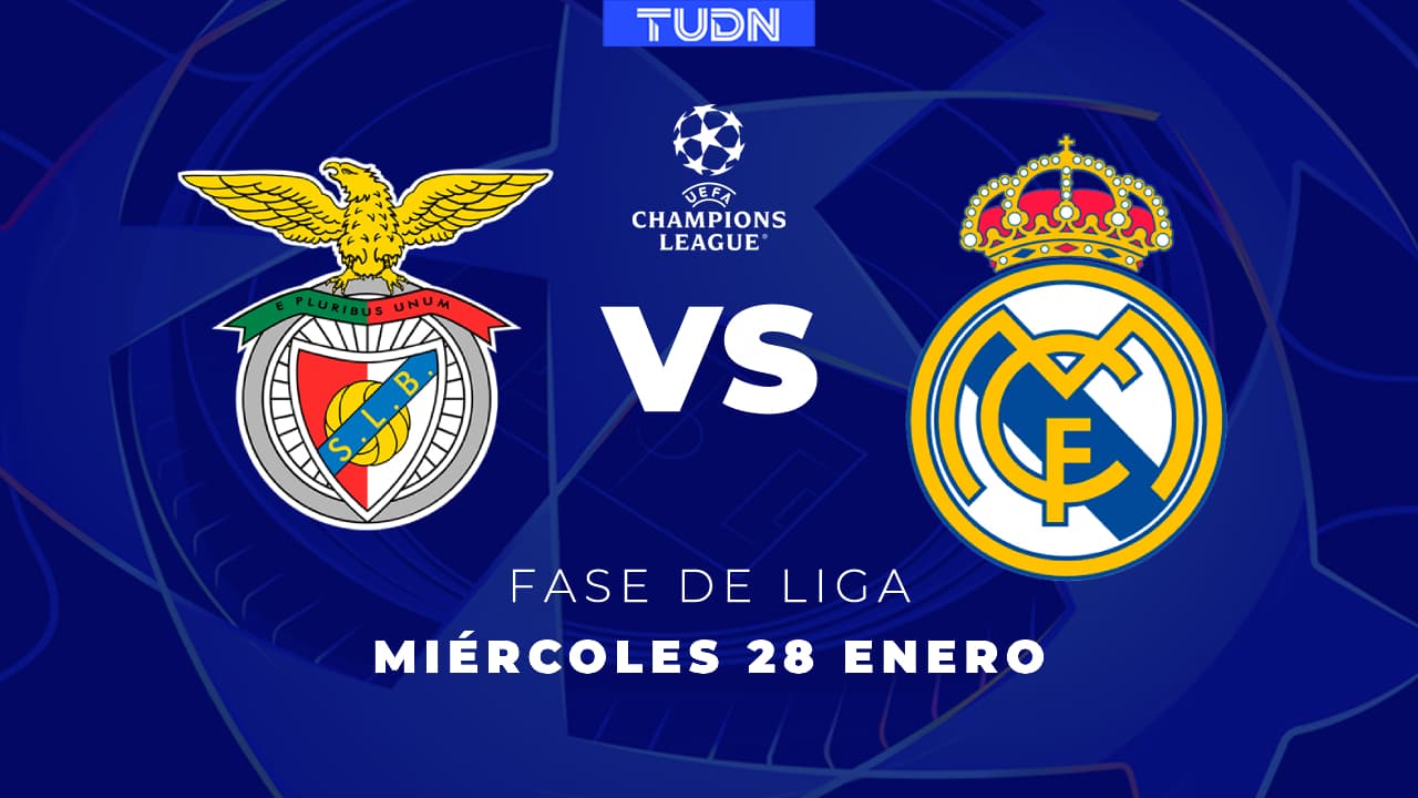 Así puedes ver el Benfica vs. Real Madrid de la Champions League