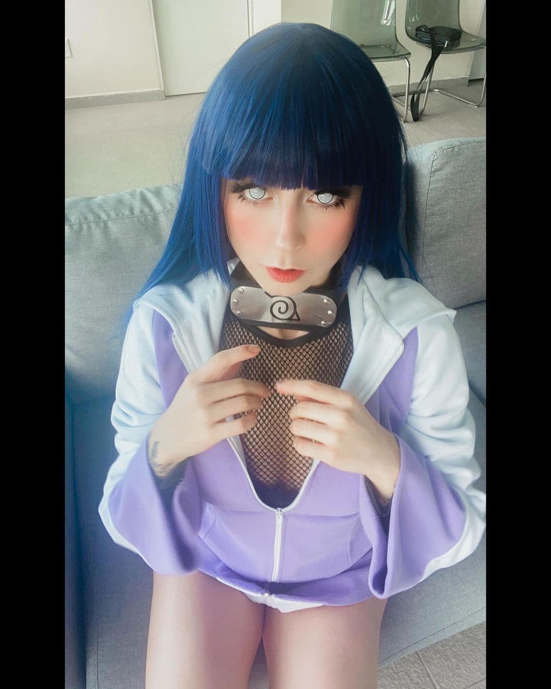 Bárbara Ivannova, mejor conocida como Lady Dusha, compartió esta foto como Hinata Hyuga, la kunoichi de Naruto.