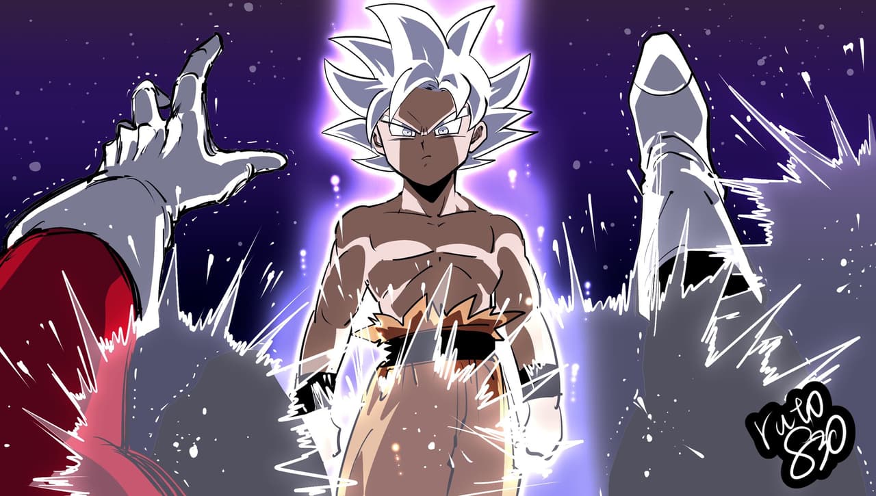 Y, por supuesto, no podía faltar el momento en que Jiren ve con sus propios ojos a Goku con el ultra instinto (o doctrina egoísta, o migatte no gokui, como prefieran).