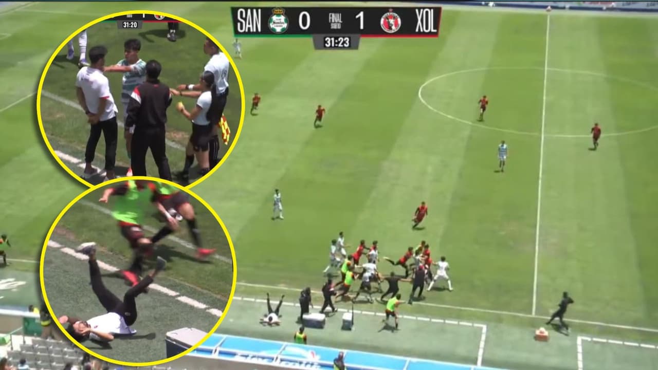 Escándalo en Liga MX Sub 19: jugador de Santos agrede a DT de Xolos