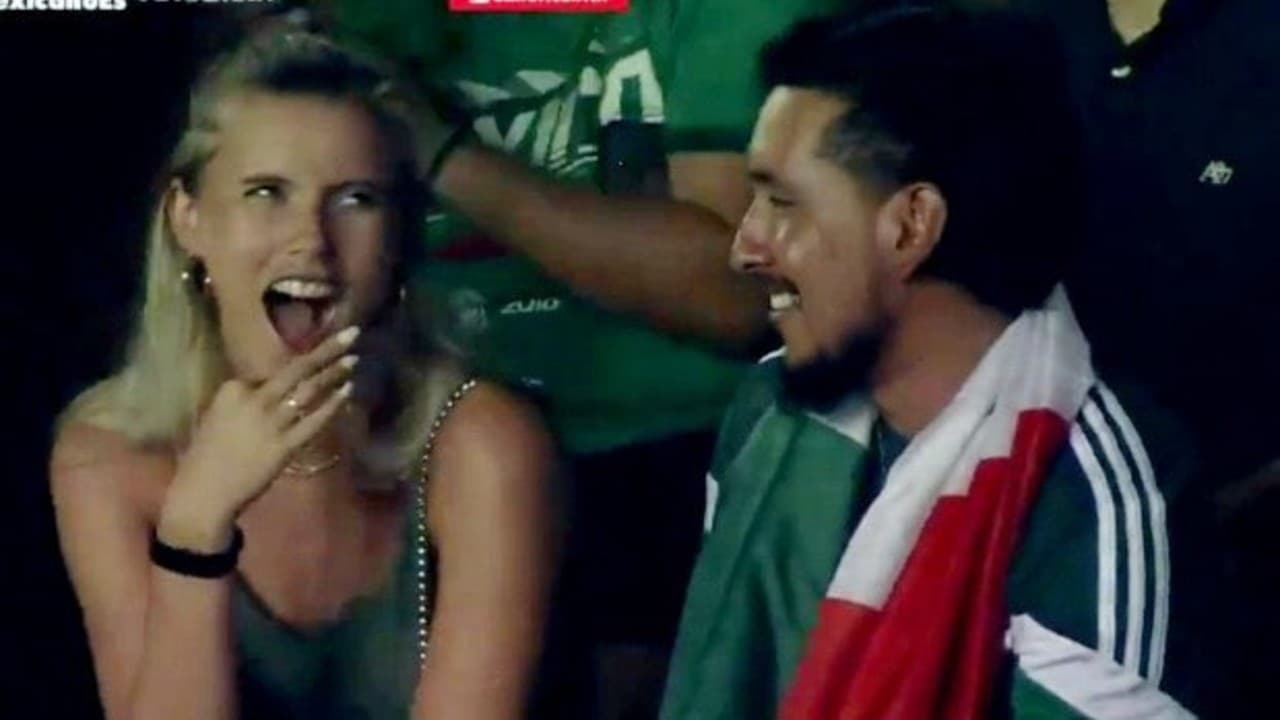 ¡De la pelea a la reconciliación! Pareja se robó el México vs Guatemala de la Copa Oro