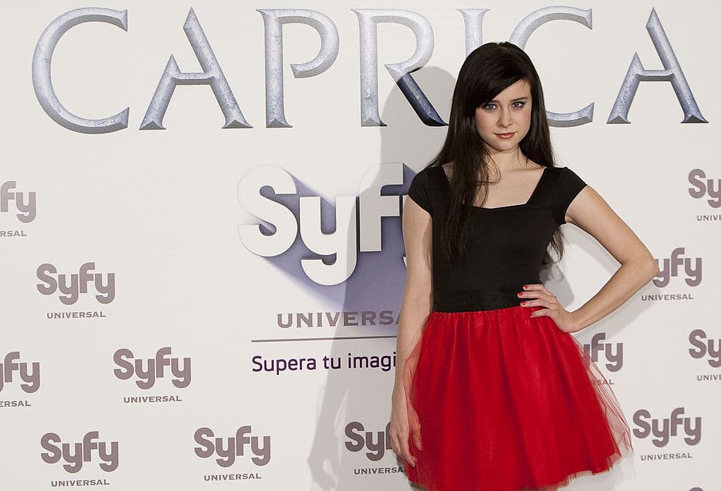 Fue legida para ser Zoe Graystone en Caprica (2009-2010), el spin-off que es una precuela de Battlestar Galactica.