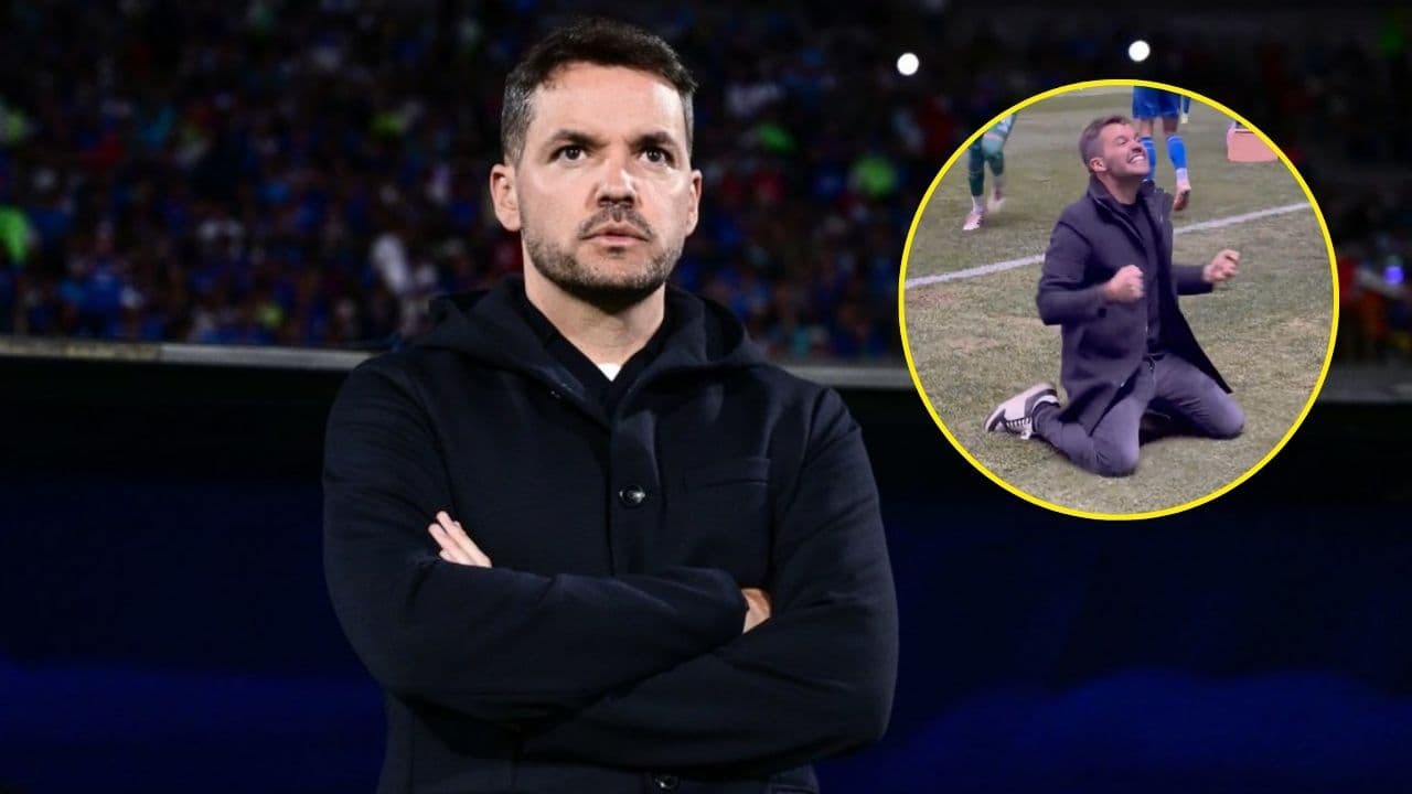 ¡Locura total! Así celebró Larcamón la victoria ante Chivas