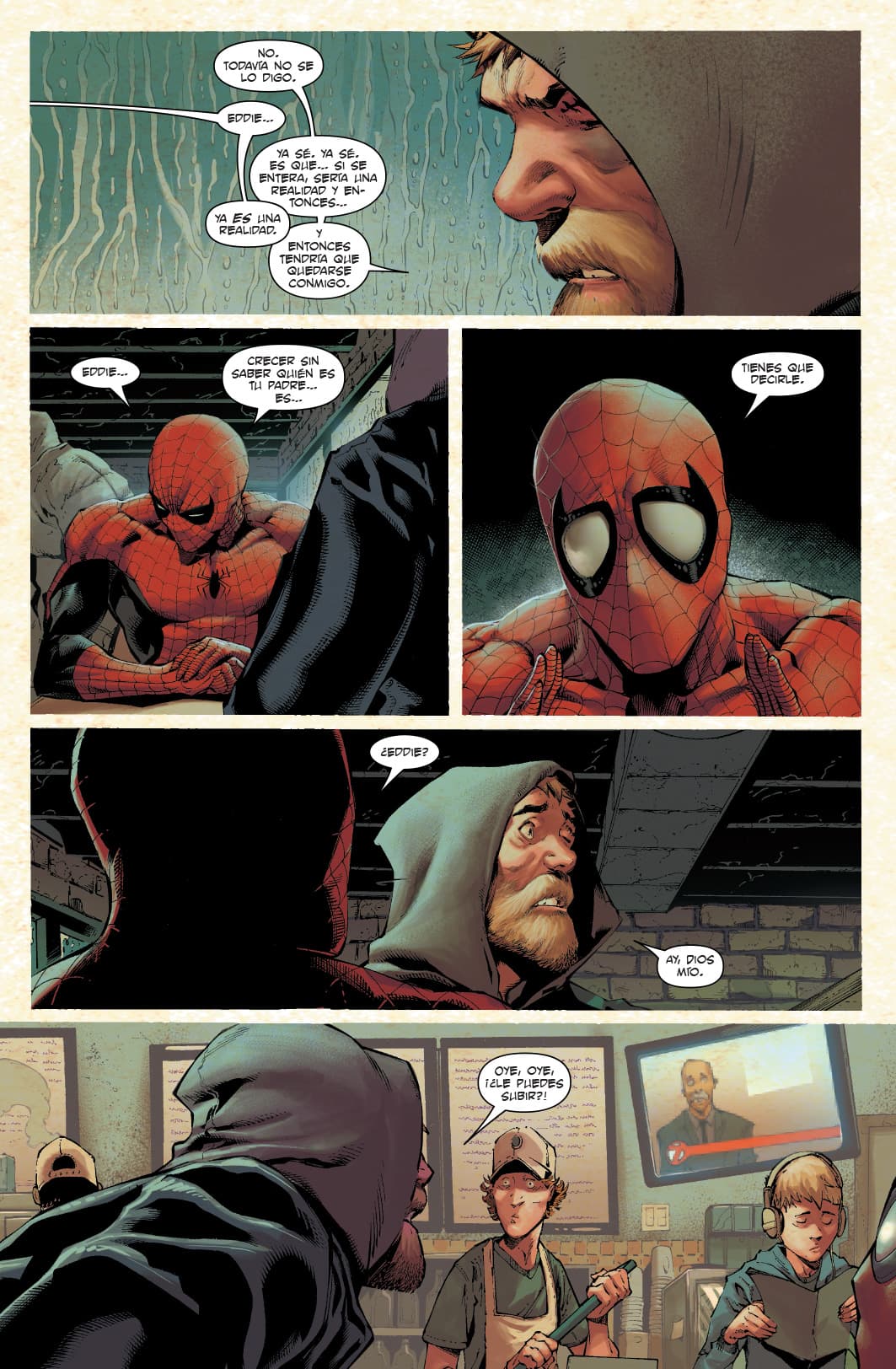 Eddie Brock se ve acorralado, lo persigue la policía y, para empeorar su situación, debe proteger a su hijo (a quien no le ha revelado su paternidad y lo trata como hermano).