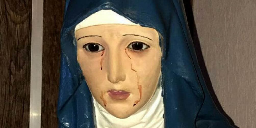 Virgen que llora sangre en Argentina