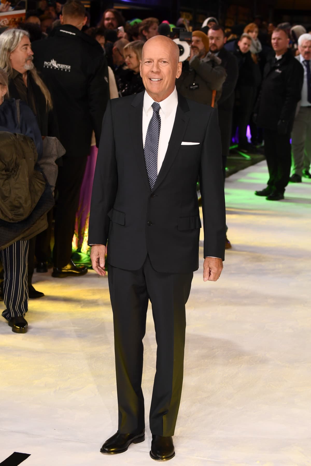 Bruce Willis en la premiere de Glas (2019)