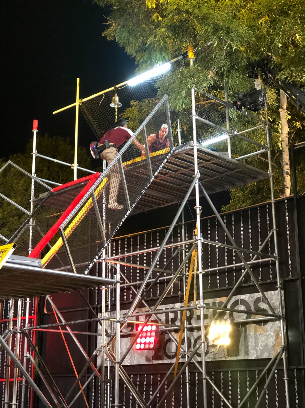 En el circuito de velocidad, Potro se lesionó al final de la dinámica, siendo auxiliado por el personal médico.