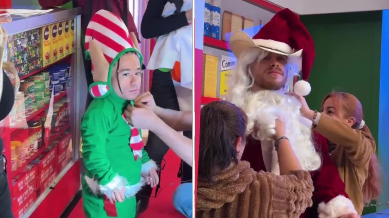 Aldo de Nigris y Abelito se ponen muy navideños y rompen las redes con su ternura