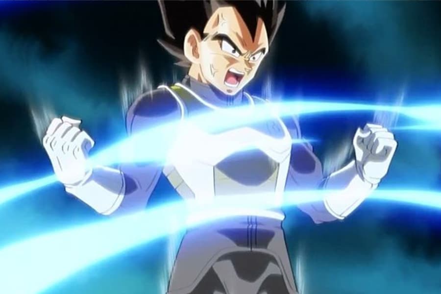 Vegeta luce increíble con la técnica de la teletransportación