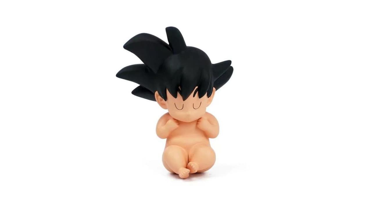 En algunos nacimientos ya hemos visto a la versión bebé de otros personajes, como este pequeño Goku que bien podría salir en una rosca para los fanáticos de este anime.