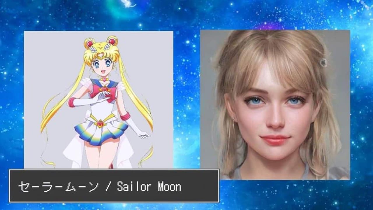Inteligencia Artificial muestra cómo serían las personajes de Sailor Moon en la vida real