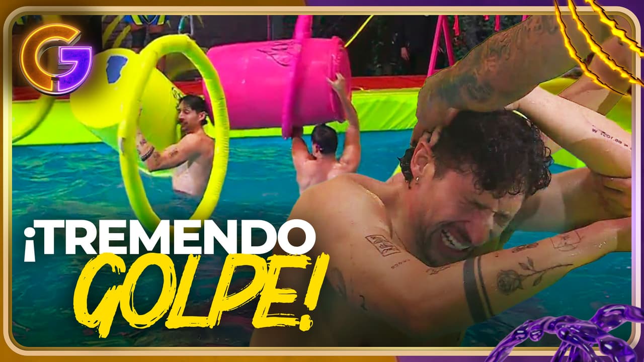 ¡Tremendo golpe! Jahn recibe un "cocazo" accidental de Brandon con un tambo