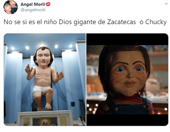 También los tienes si comparan al hijo de Dios con un Muñeco Diabólico.