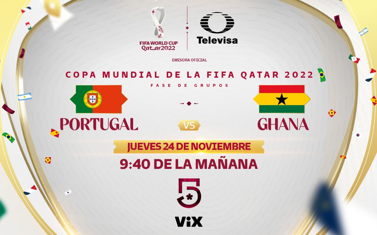 Portugal vs Ghana: Horario y dónde ver en vivo el partido de Qatar 2022