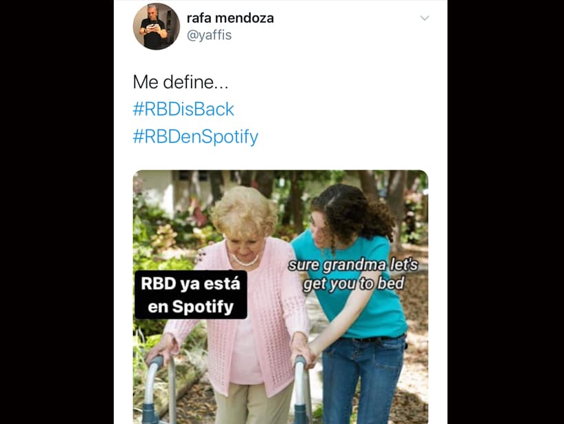 Otros fanáticos de RBD se identificaron con este meme debido a su edad.