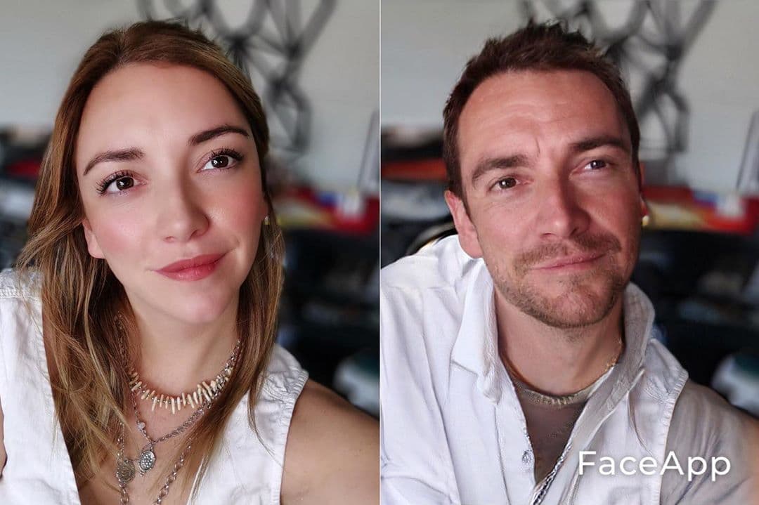 Regina Blandon, ahora sería ¿Reginaldo? ¿Bebo P. Luche? La actriz se gustó como hombre y acompañó su foto de este mensaje: "Sístoy guapo, siento. Soy como actor de cine francés, ¿o qué ¿a quién me parezco ¿qué dicen".