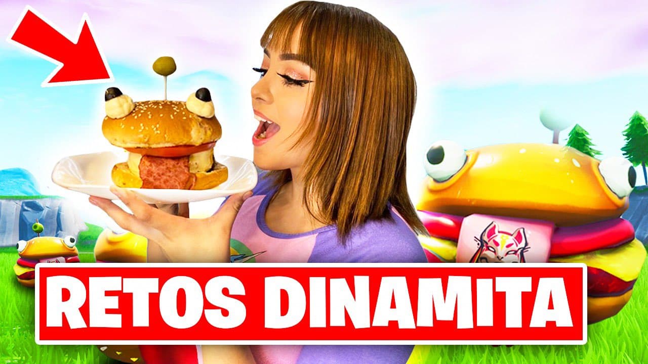 Esta streamer es conocida por sus videos jugando Fortnite, incluso es parte del Canal de YouTube de Fortnite LATAM. Ella está al frente de Retos Dinamita, una serie en la que intenta replicar diferentes desafíos para llevar Fortnite a la vida real.