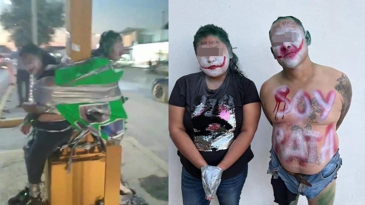 Batman de Tamaulipas atrapa rateros y los pinta como el Joker