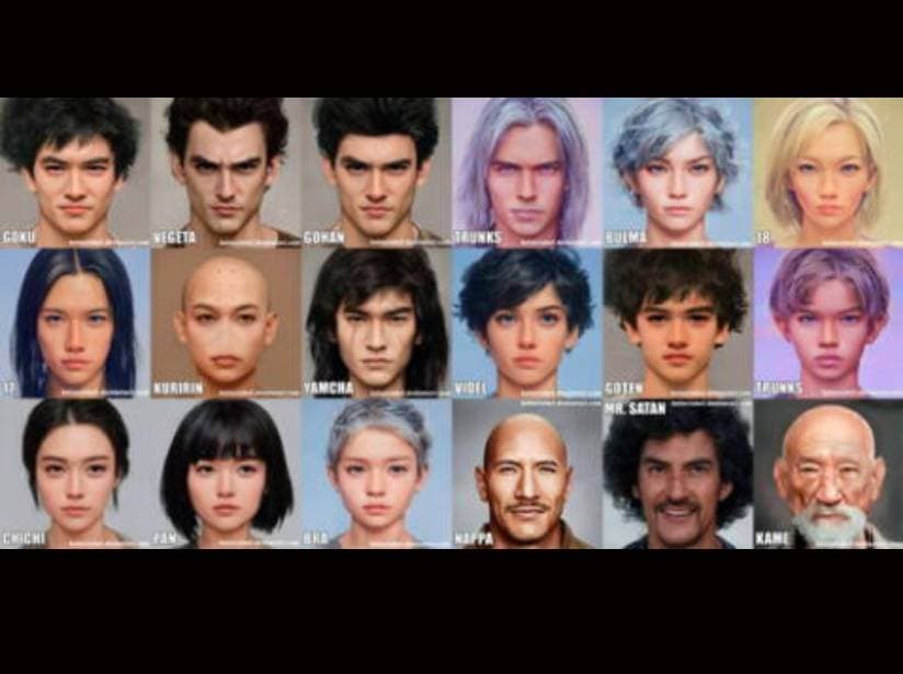 Así se verían los personajes de Dragon Ball en la vida real