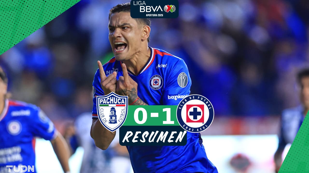 Violenta victoria de Cruz Azul sobre Pachuca que le ubica de momento en la cima