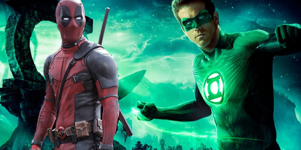 Ryan Reynolds como Linterna Verde y Deadpool.