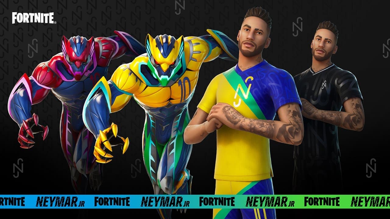 El skin de Neymar Jr y sus formas primitivas llegan a Fortnite