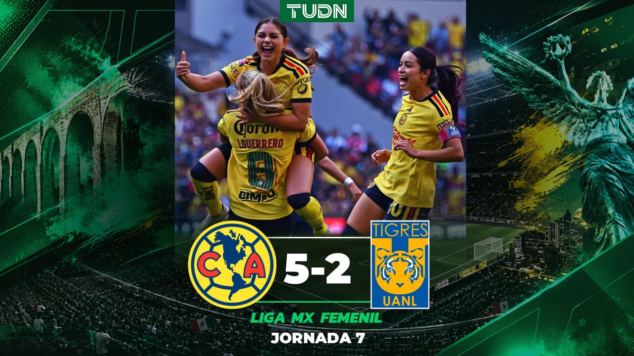 América pasea a Tigres y receta 'manita' en el Estadio Banorte