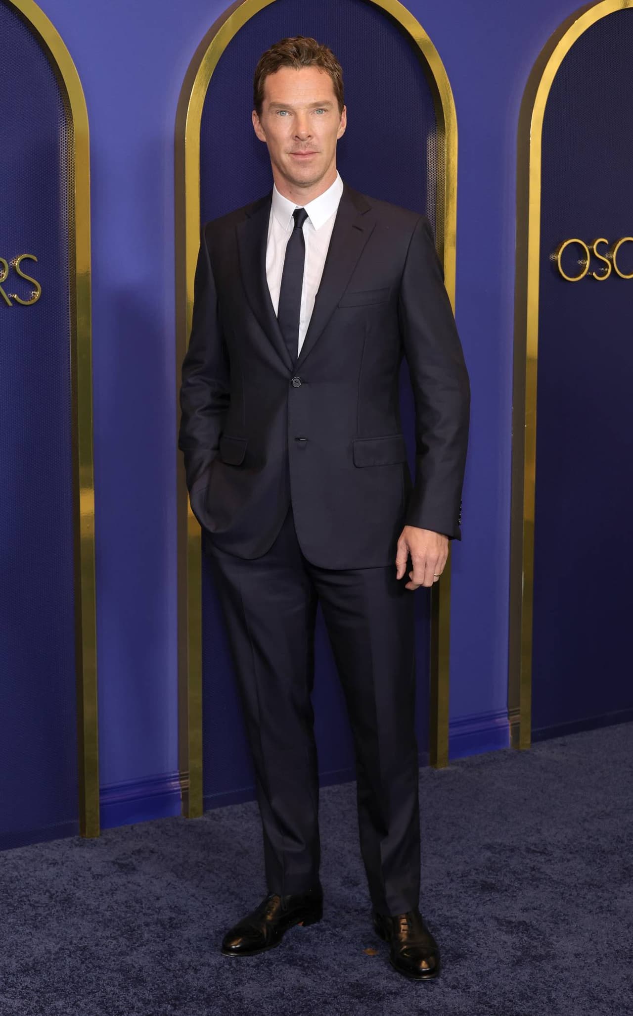 Benedict Cumberbatch en el almuerzo anual de nominados a los Oscar en marzo de 2022.