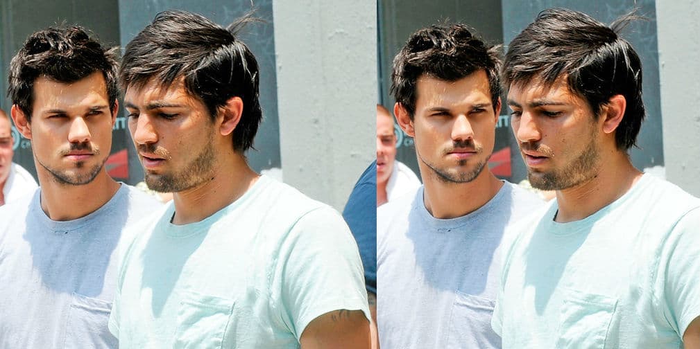 9. Taylor Lautner: El lobo más sexy de Crepúsculo también cuenta con un sexy duplicado, ¿ustedes lo confundirían?