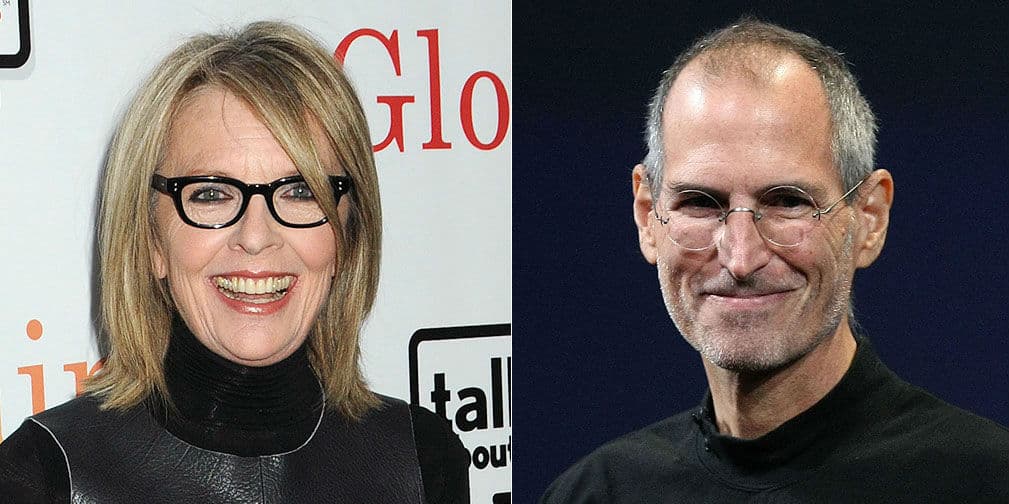 3. Diane Keaton y Steve Jobs: La actriz pudo haber terminado siendo la heredera del imperio Apple.