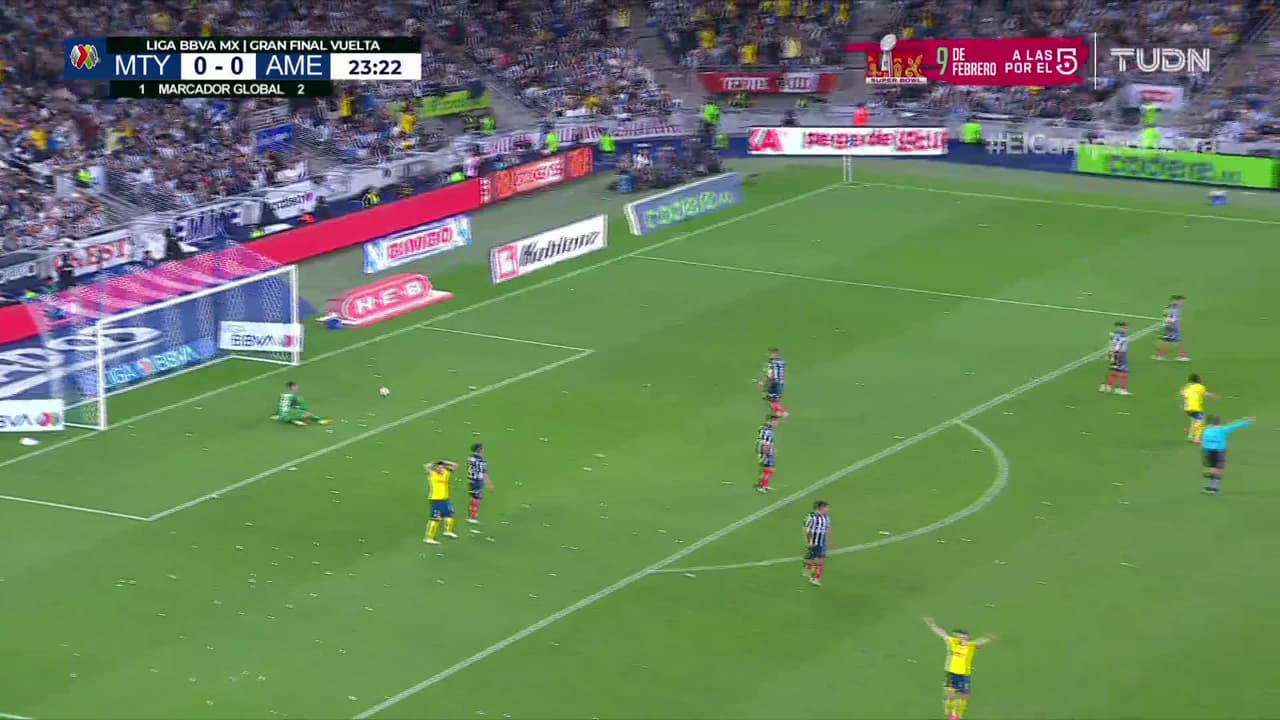 ¡GOL!  anota para América. Richard Sánchez