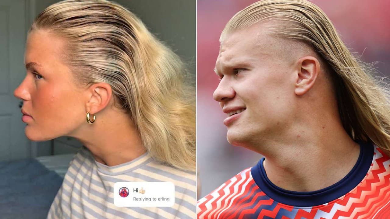 Erling Haaland y su ‘doble’, una influencer mujer que vive una historia loca