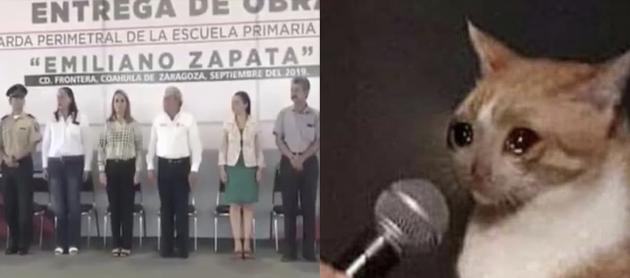 Maestro se confunde al decir el juramento a la Bandera y termina rezando el Padre Nuestro
