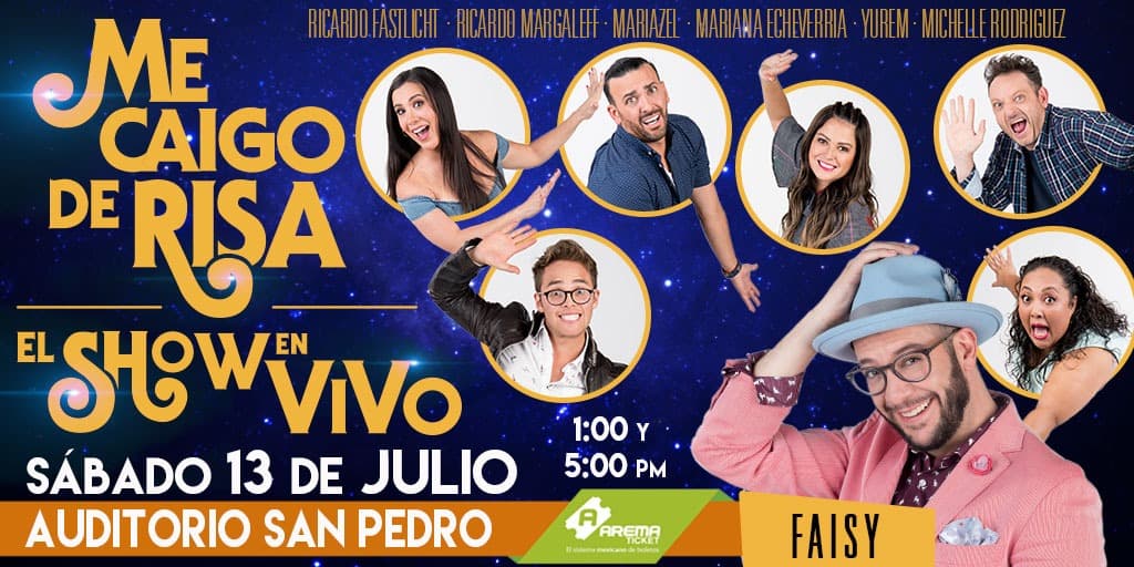 Te regalamos boletos para Me Caigo de Risa: El Show en Vivo en Monterrey