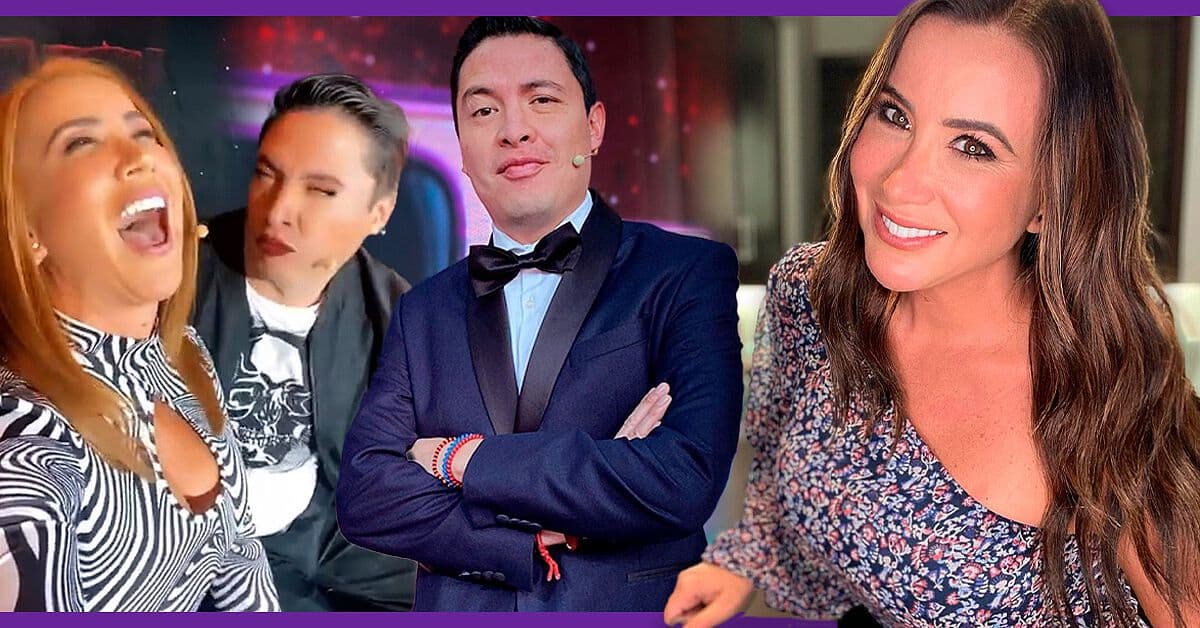 Mariazel se ríe de Armando en plena grabación de Me Caigo de Risa