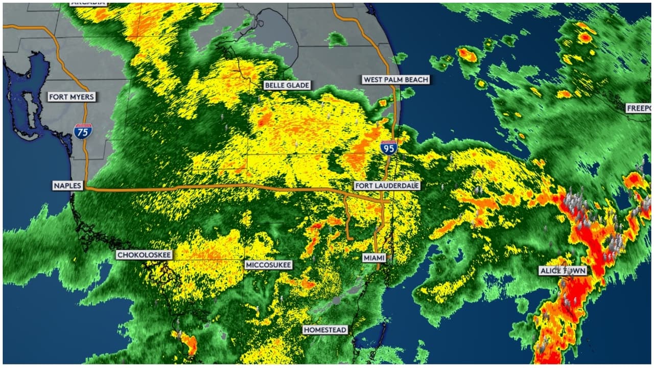 Vigilancia de inundación desde Homestead hasta Palm Beach