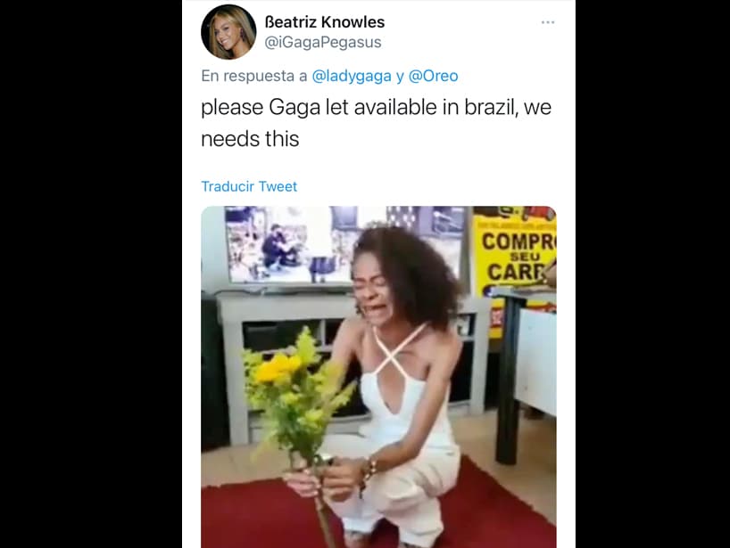 “Por favor Gaga, que estén disponibles las galletas en Brasil, las necesitamos”, dijo otra fanática.