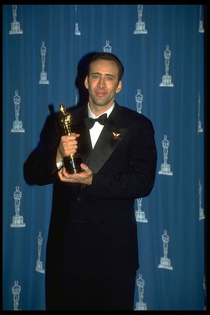 Cage ganó el Oscar a mejor actor por su trabajo en Leaving Las Vegas.