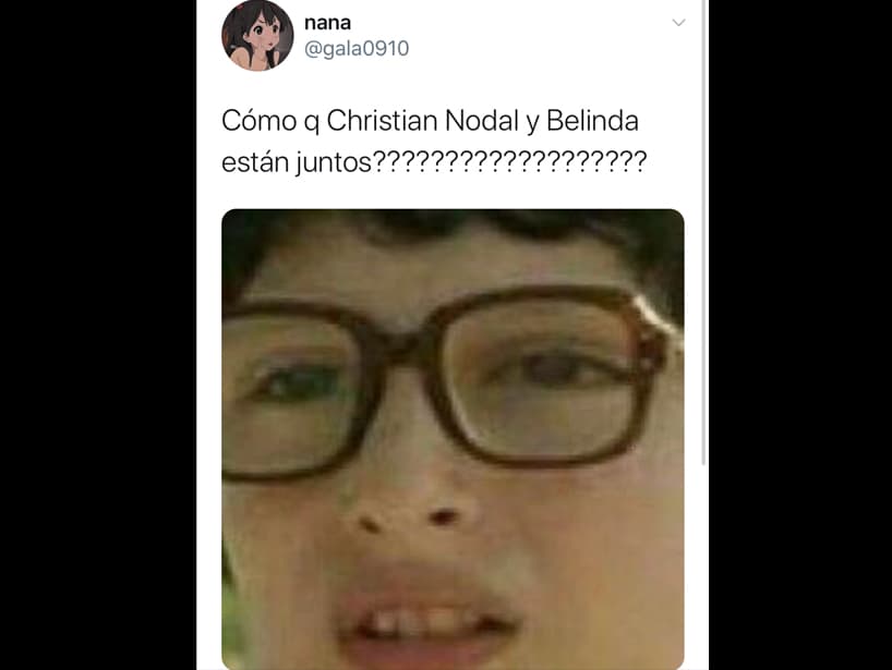 “¿Cómo que Christian y Belinda están juntos?”, fue lo que escribió este usuario.