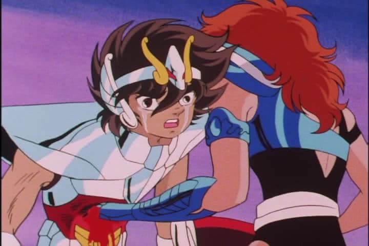 Cassa de Limnades tomó la forma de Marin. Acto seguido engañó a Seiya y le hizo el equivalente a una cirugía de apéndice con la mano y sin anestesia. Si te pueden embaucar así, lo mereces.