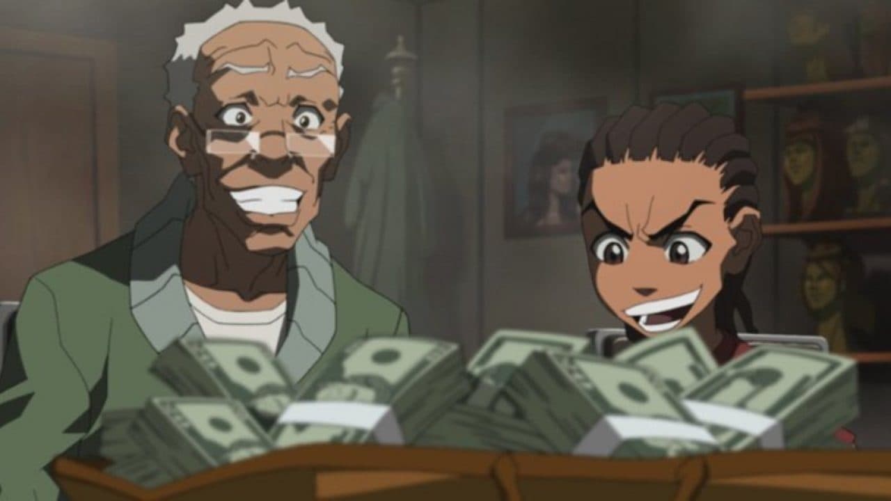 The Boondocks: Aquí tenemos a un abuelo muy diferente a los anteriores. Esta caricatura es una adaptación del cómic homónimo. Los hermanos afroamericanos Huey y Riley Freeman se mudan a los suburbios de Woodcrest, donde la gran mayoría de la gente es blanca. Su abuelo es Robert, un señor lujurioso y malhumorado que no le pone demasiada atención a sus nietos. Eso sí, sabe pelear bastante bien y su técnica es el Vale Tudo.