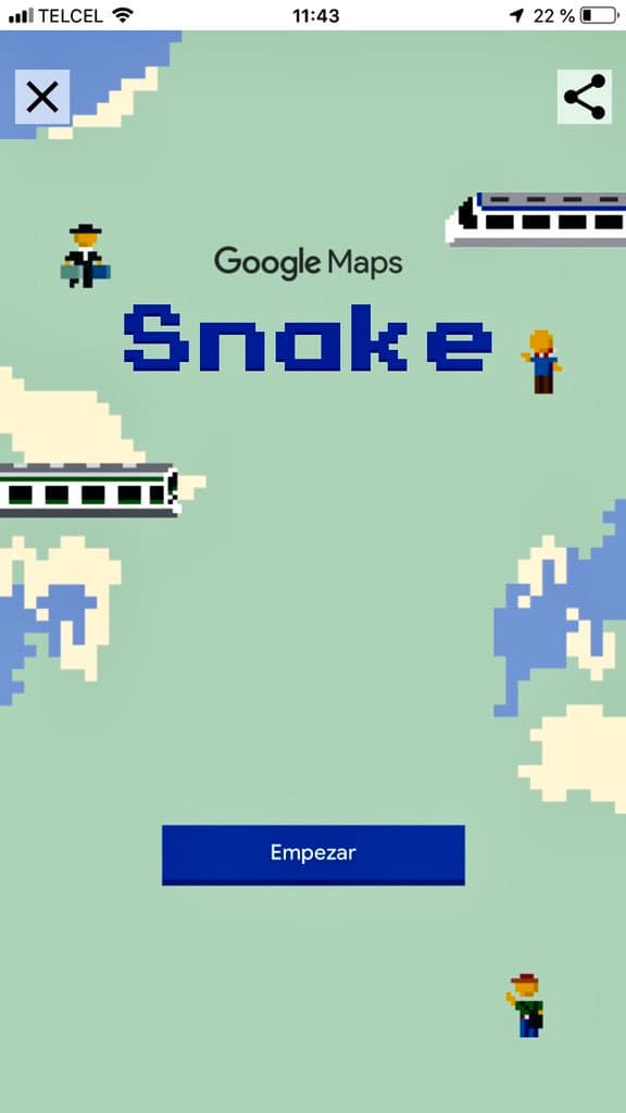 No conformes con eso, el juego de la viborita llegó a Google Maps.