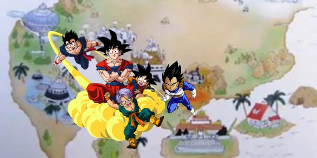 Mapamundi de 'Dragon Ball'